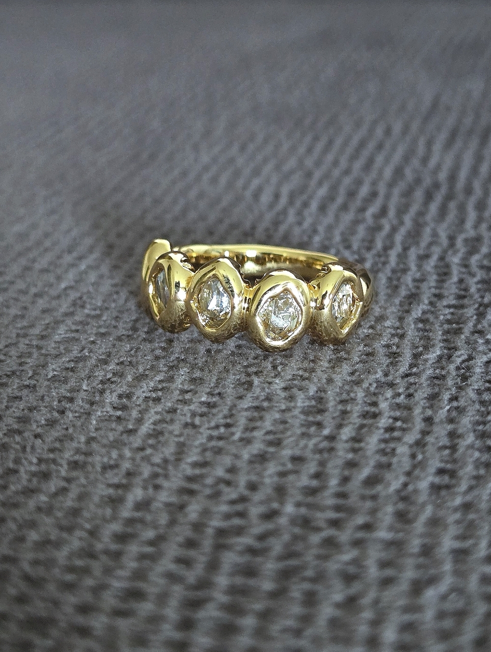 ✨️HP✨️ Alexis Bittar Molten Gold💛 with Clear Crystals💎 Ring💍 - NWT - Picture 11 of 16